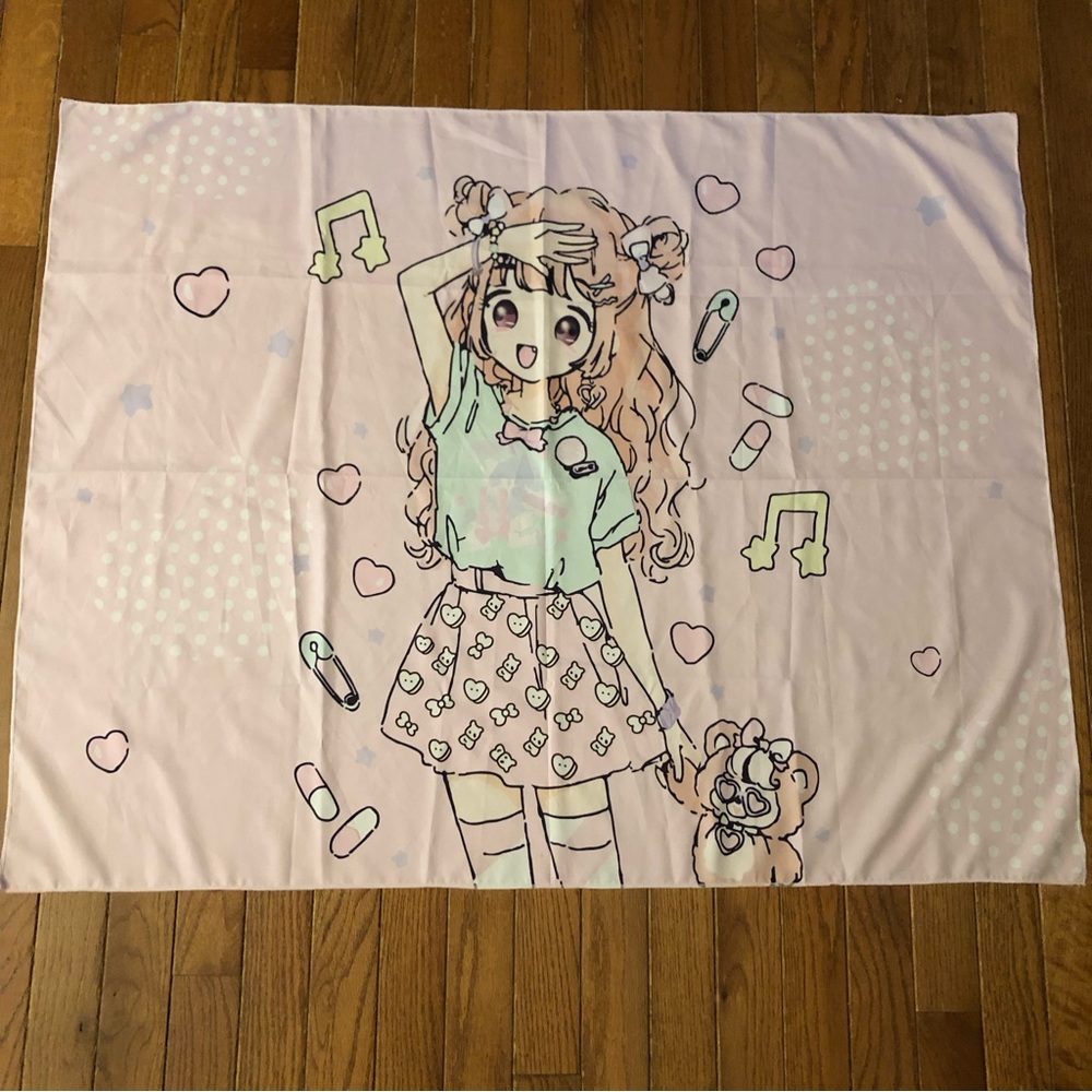 Fashion Girl Pastel Tapestry Wall Art